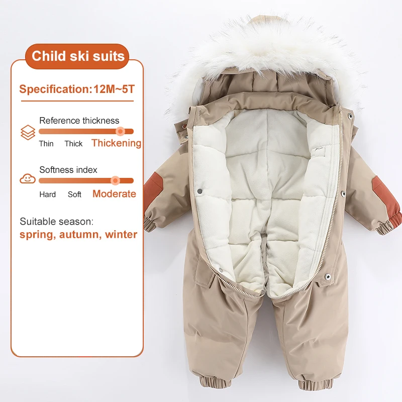 Frendorf Baby-Winteroverall Mila | 3-lagig, Wasserdicht und Gefüttert für maximalen Kälteschutz (75-115cm)