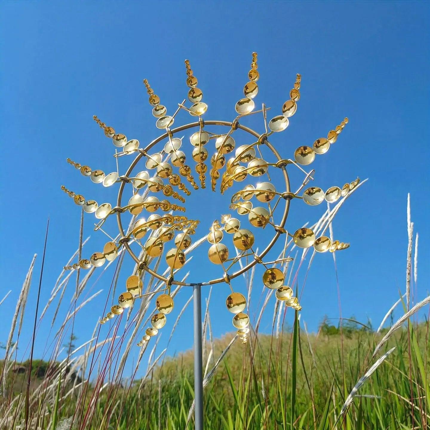 Windmühle Spinner | Einzigartiges windbetriebenes Gartendekor aus Metall