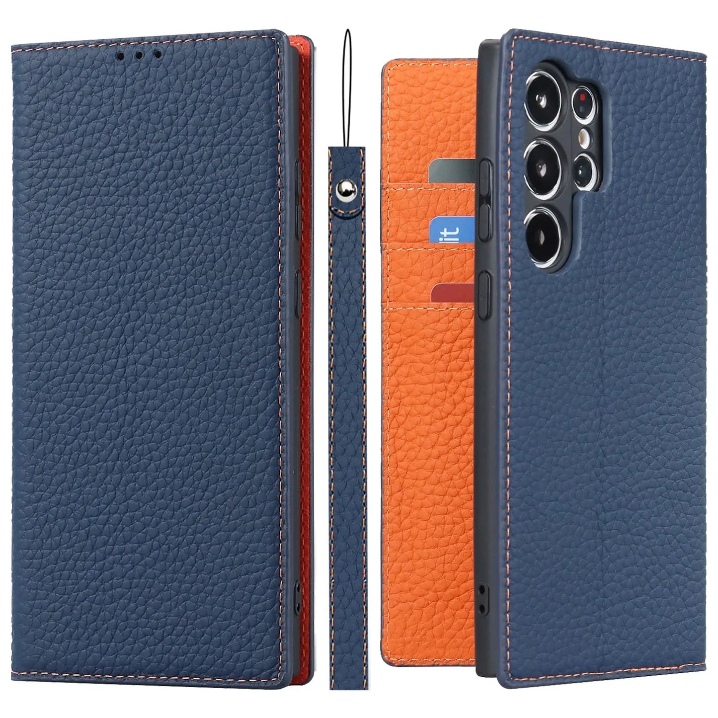 Frendorf |  Echtleder-Brieftaschenhülle für Samsung Galaxy S23 Ultra