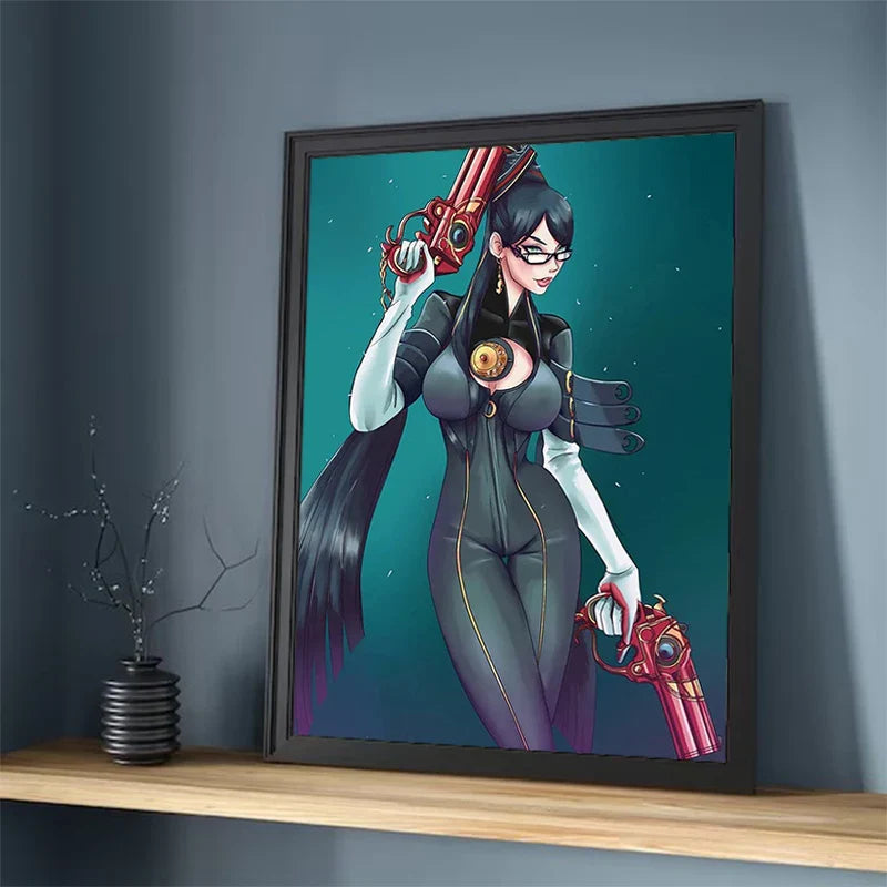 Painting on Canvas Wall Art B-Bayonetta Decorative Pictures for Living Room Decor Home Decoration Interior Paintings Poster the