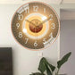Frendorf | Zeitloses Flüstern | Stille Klassische Wanduhr | Nicht-Tickendes Design für Schlafzimmer & Bürodekor