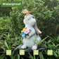 Schmetterling und Blumen Hase Gartenlicht