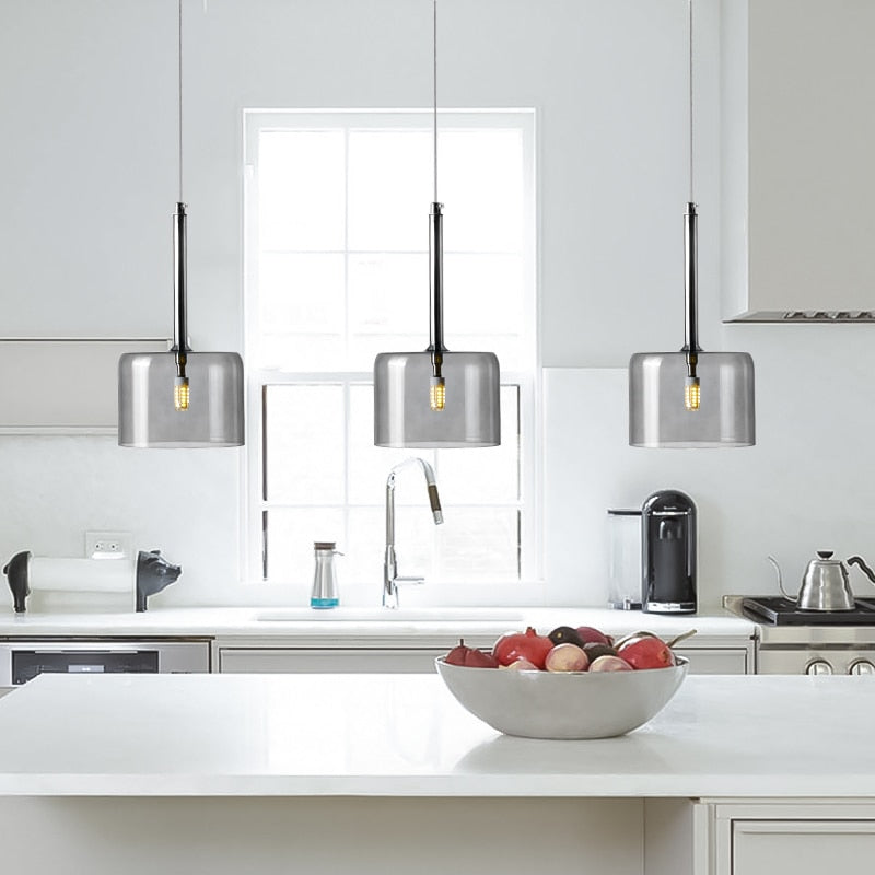 Frendorf | AuraGlas Elegante Glas-Deckenleuchte | Esszimmerlampe | Zeitloses Design | Stimmungsvolle Beleuchtung