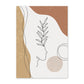 Abstrakte Beige Wandkunst Leinwanddrucke