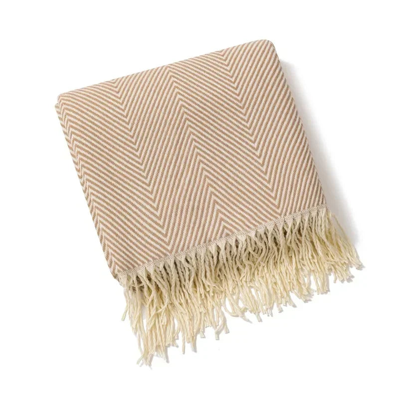 Nordische Streifen Wurf Sofa Decke