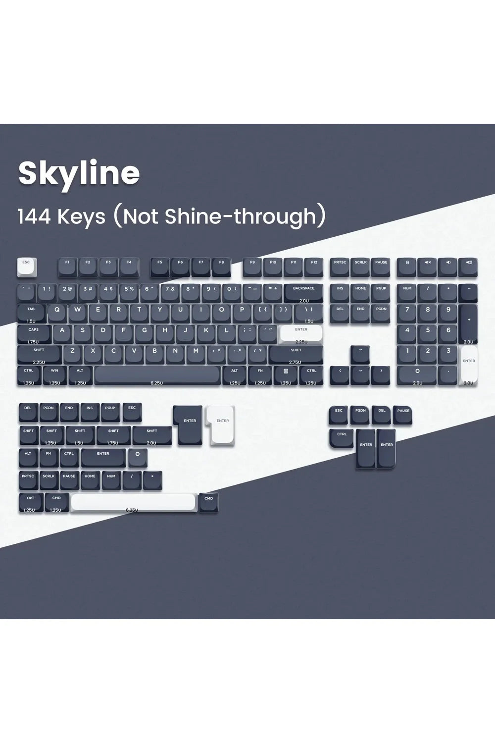 Slim-Profil Gaming-Keycaps