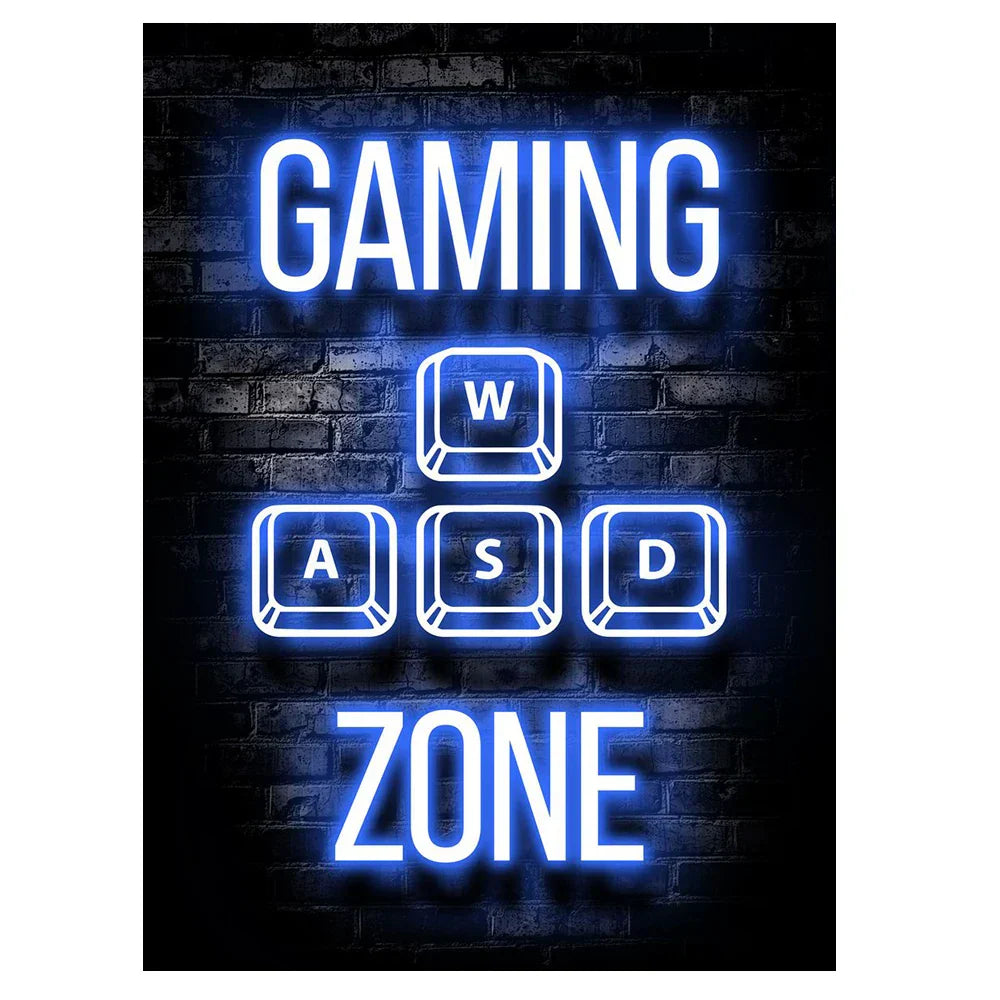 Frendorf | GameVibe Exquisite Gaming Art Poster Leinwanddruck | Hochwertige Wandkunst | Dekoration für Gamer & Spielzimmer