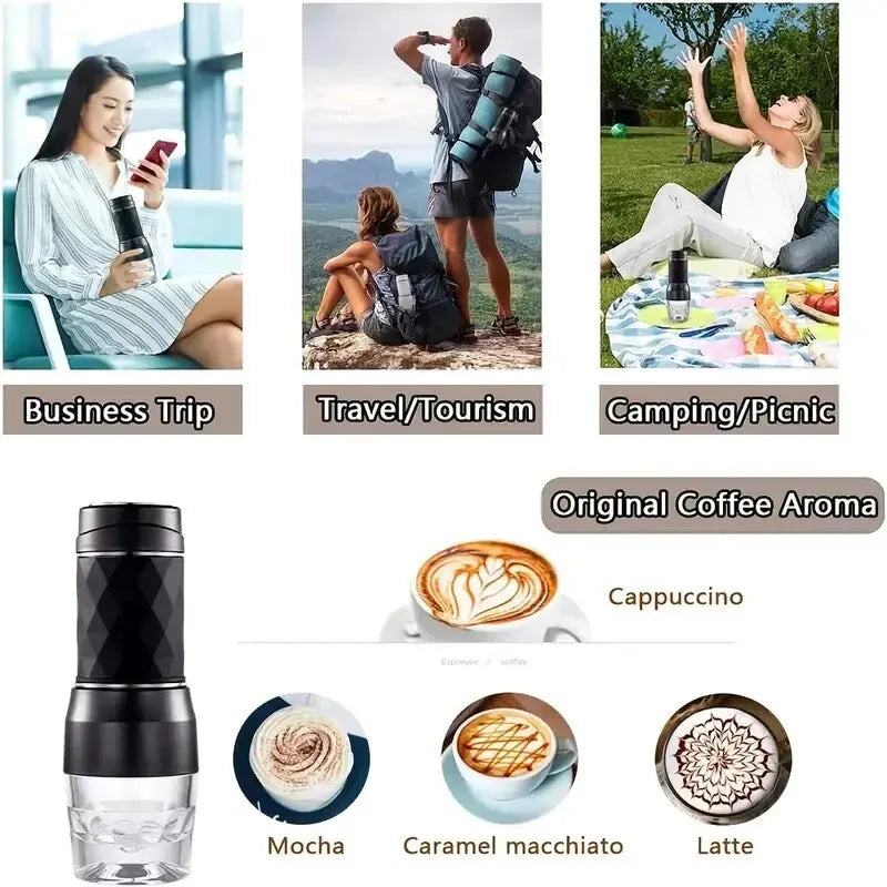 Handdruck Manuelle Mini Espresso Kapsel Kaffeemaschine Tasse Tragbare Espresso Mini Kaffeemaschine Für Reisen