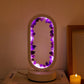 Frendorf | CrystalLoom Amethyst Nachtlicht | Natürliches Ovallicht | Stimmungsvolles Design für Schlafzimmer & Dekoration