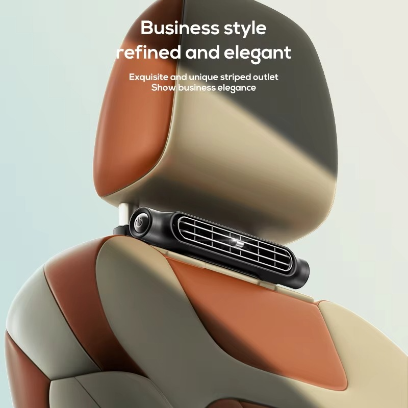 Frendorf | Auto Kopfstütze Kühlluftventilator – 3-stufig einstellbarer Klimazirkulator für die Rücksitze