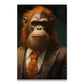 1Stk Wandkunst Leinwandmalerei Tierheimdekoration Wohnzimmer Innendekoration Arzt Poster Schlafzimmer Anwalt Orang-Utan Dekoration