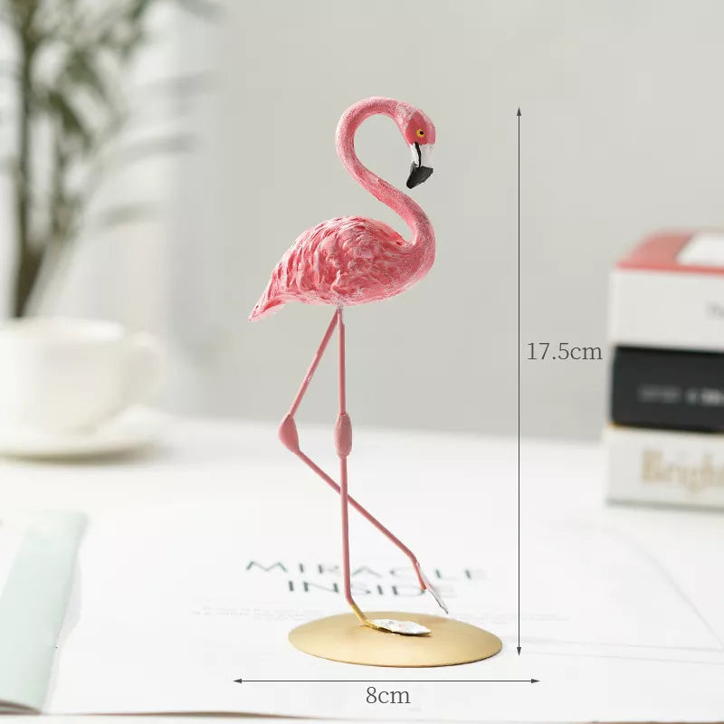 Nordic Flamingo Figurine Figure Statue Sculpture Living Room Office Wedding Party Ornaments Home Decor Decoration Accessories