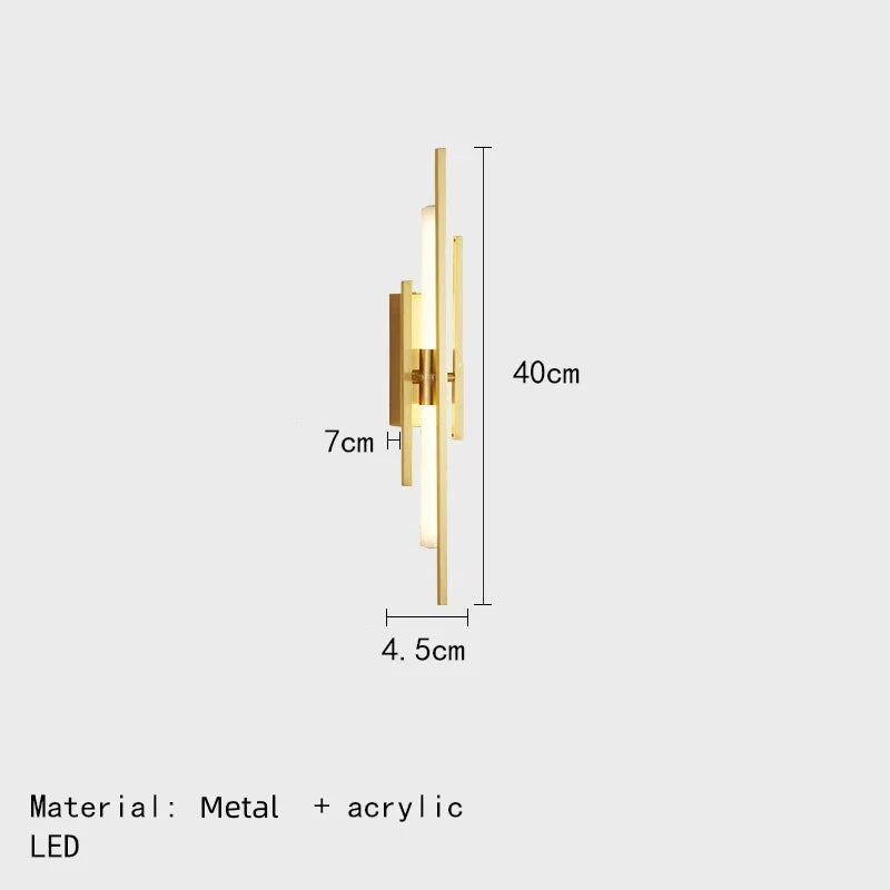 Exquisite nordische LED-Wandleuchte