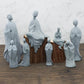 Frendorf | TranquilStone Buddha Figuren Set | Meditative Mönchs Statuen | Zen Garten Dekoration | Achtsamkeit & Feng Shui Deko für Zuhause