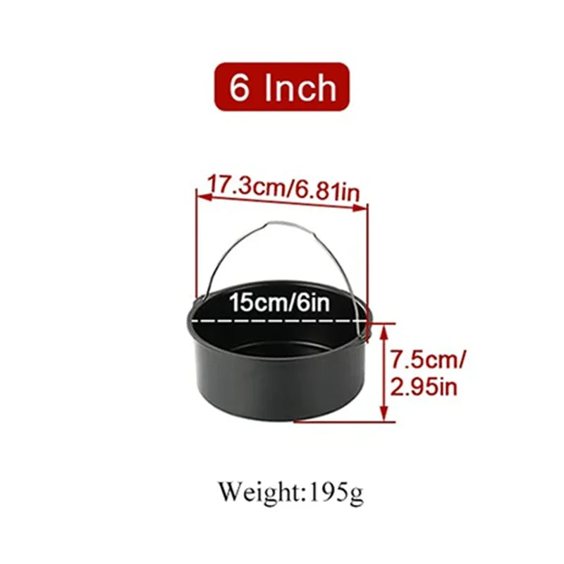 Frendorf | BakeMaster | Runde Backform | Antihaft | Mit Griffen für Ofen & Airfryer