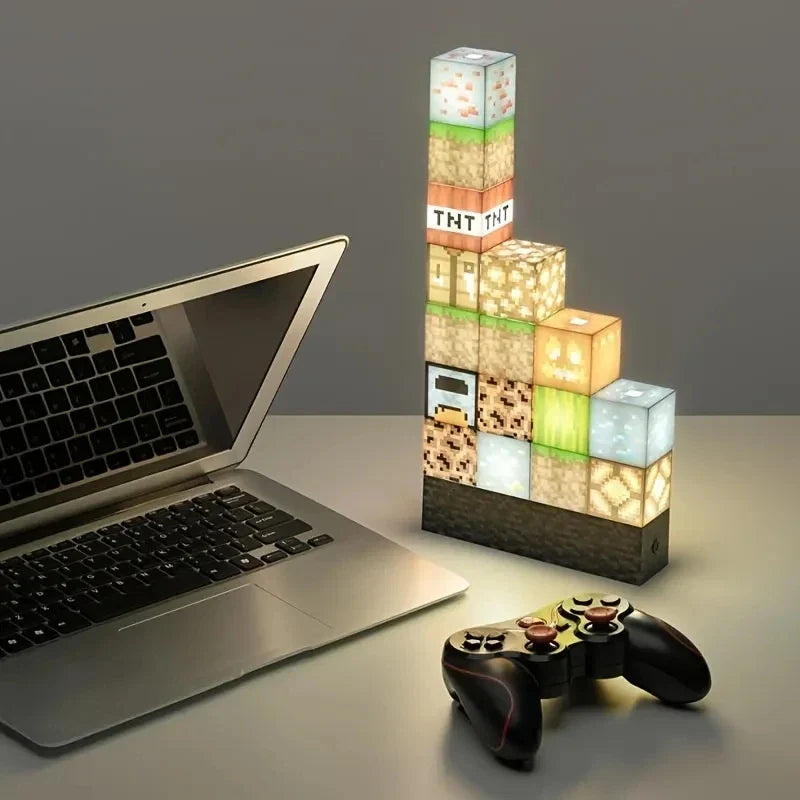 Pixel Grafik Brickstone Spielzimmer Lampe