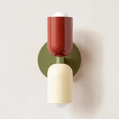 Nordic LED Wall Lamp Modern Minimalist Cream Double Head Lights For Living Room Bedroom Besides Study Indoor Decoration Fixture