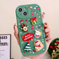 Frohe Weihnachten Elch Schneemann Santa Cartoon iPhone Hülle