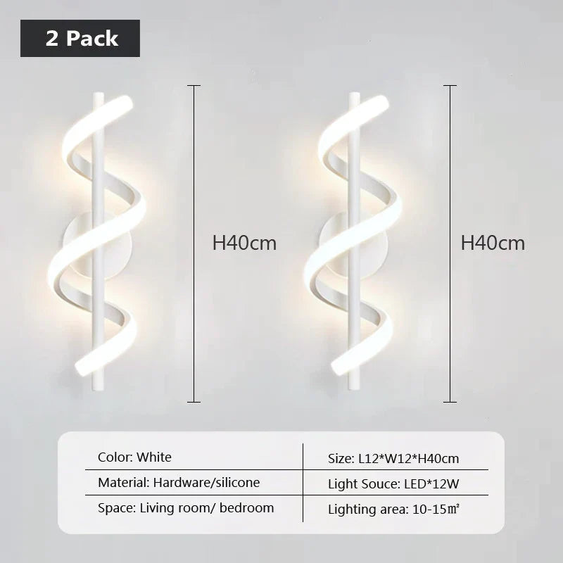 Minimalistische LED Wandleuchte Nordisches Schlafzimmer Nachttisch Sconce Schwarz Weiß Gold Dekorative Beleuchtung Wohnzimmer Flur Innenleuchten