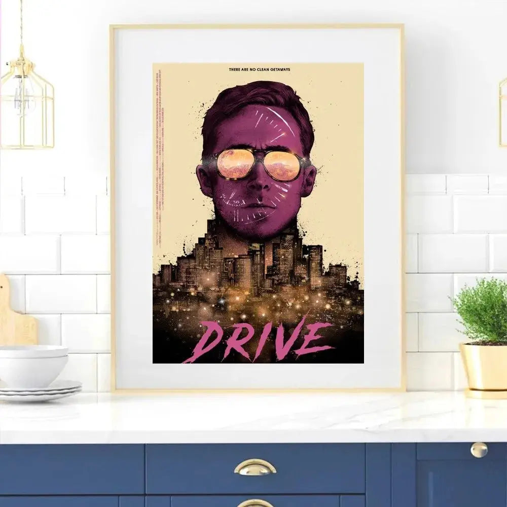 Fahren Film Plakat Zuhause Zimmer Dekor Wohnzimmer Schlafzimmer Ästhetik Kunst Wandmalerei Aufkleber
