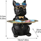 Harz Bulldogge Schreibtisch Ablage Statue Münze Sparschwein Lagerung Tier Skulptur Tischdekoration Multifunktions Büro Home Decor