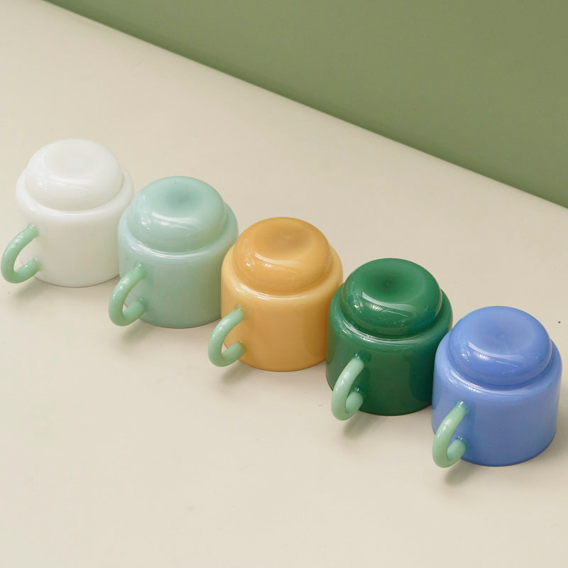 2-colored glass mug
