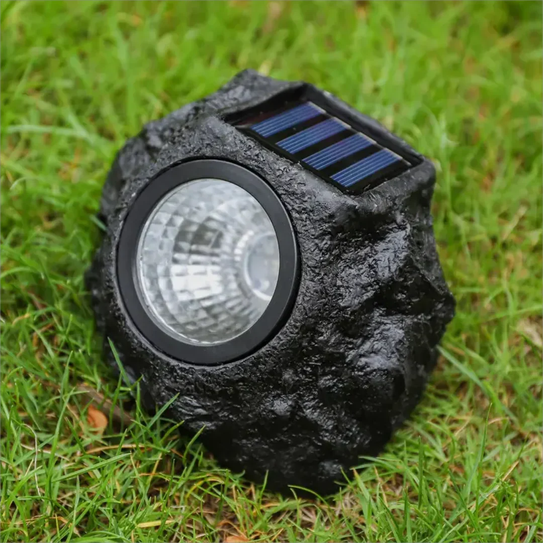 Frendorf | Wasserdichte Außen Solar Felsen Spotlight Lampen