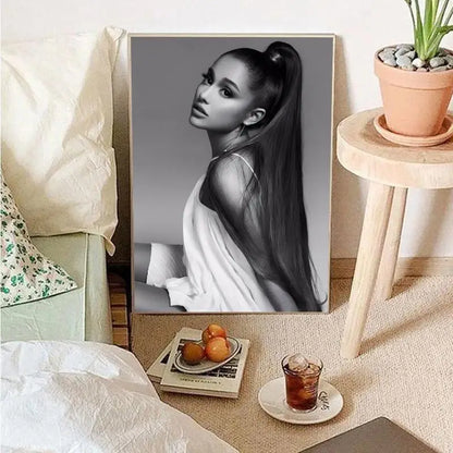 Beliebter Popsänger-Ariana Grande Poster Wandkunst Wohnkultur Zimmerdekor Digitale Malerei Wohnzimmer Restaurant Küchenkunst