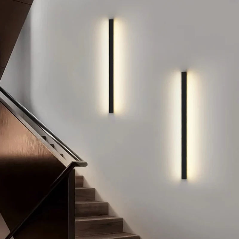 Beleuchten Sie Ihren Raum mit moderner langer Streifen-LED-Wandlampe Sconce indo Decor