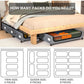 Frendorf | Unterbett-Aufbewahrung stapelbarer rollbarer Box-Organizer