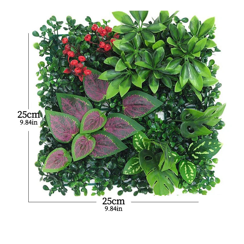 Frendorf | 25x25cm Kunstrasenpaneel – Üppiger grüner Rasen Hintergrund für Hochzeit, Hotel, Garten & Wohnkultur