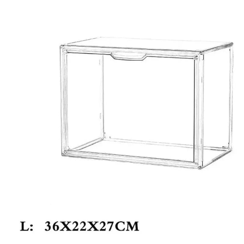 Transparente Aufbewahrungsbox für Bücher