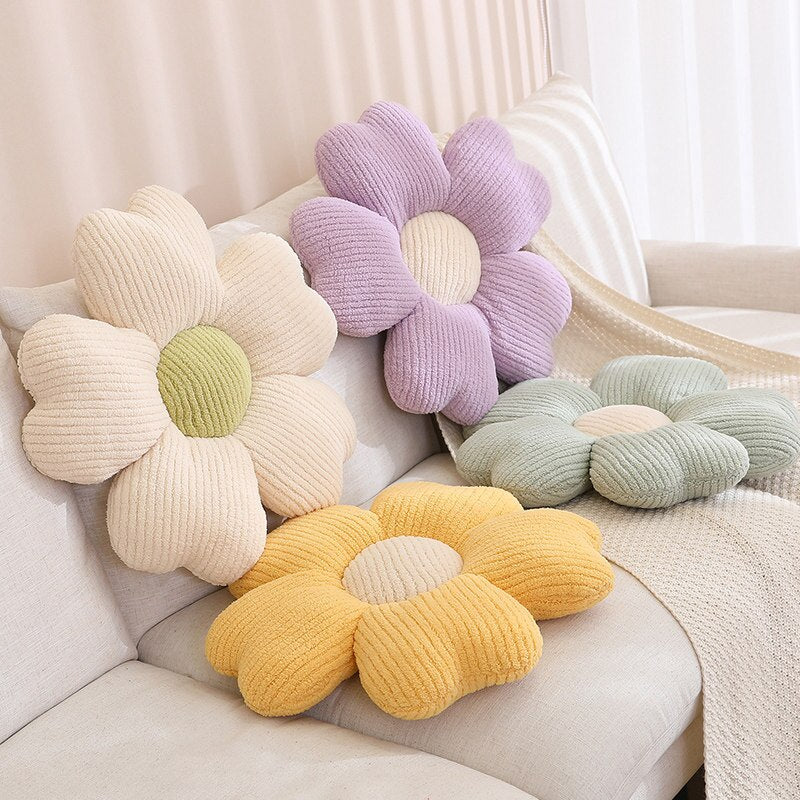 Fluffy Kleeblumen Kissen