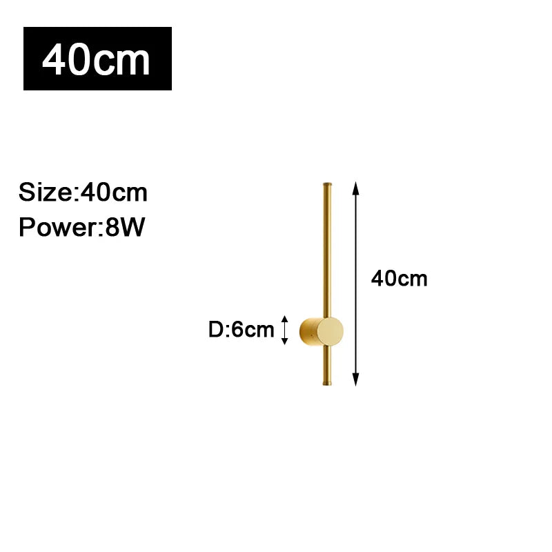 Moderne LED Wandbeleuchtung für Sofahintergrund, Schlafzimmer - 350° drehbare Innen-LED-Wandleuchten