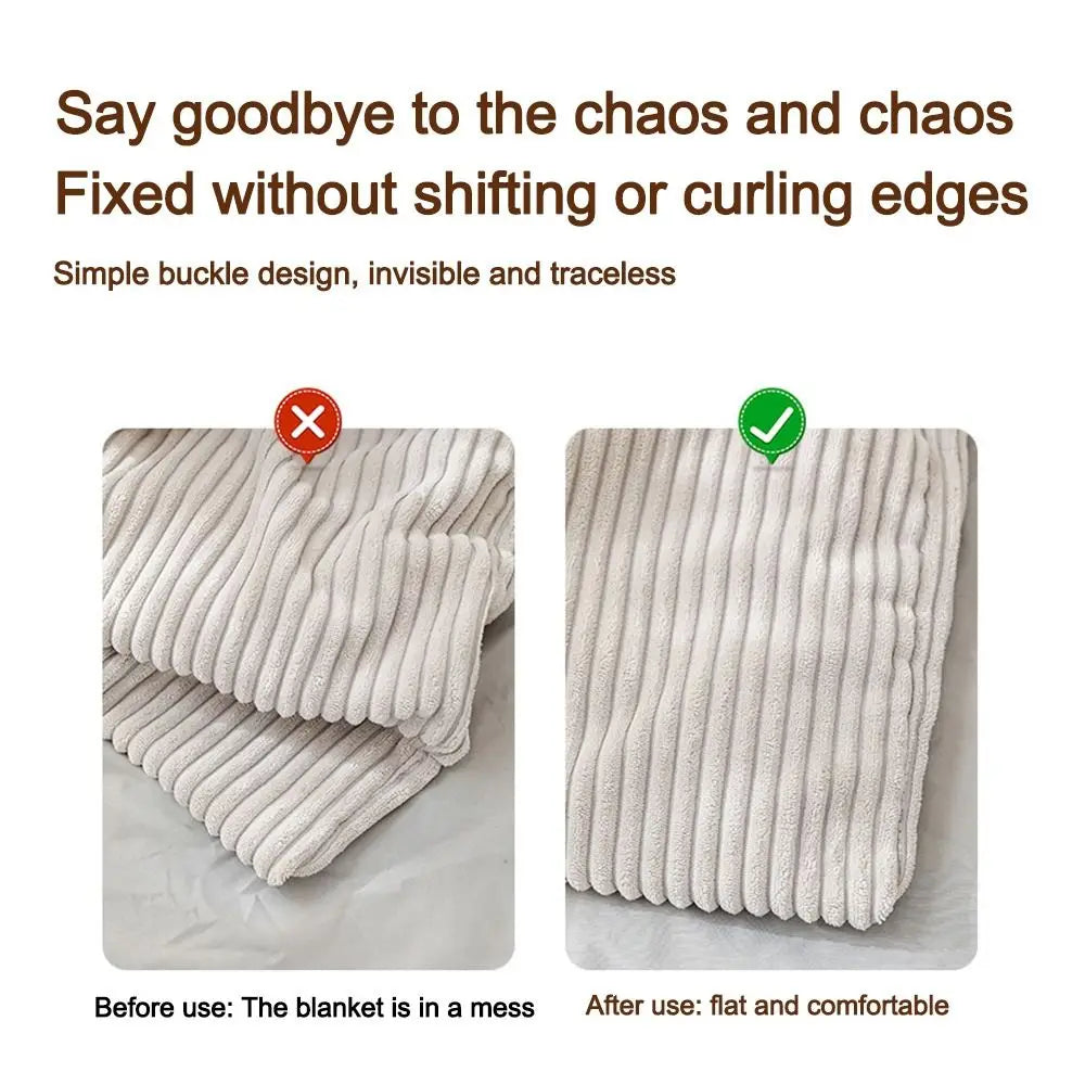 Frendorf | Stay Put Anti-Rutsch Einfach Bettbezug Snap Clip Set