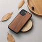Frendorf | Echtes Holz Rücken Case für iPhone Echtes Bambus Walnuss Holz Hard Phone Case