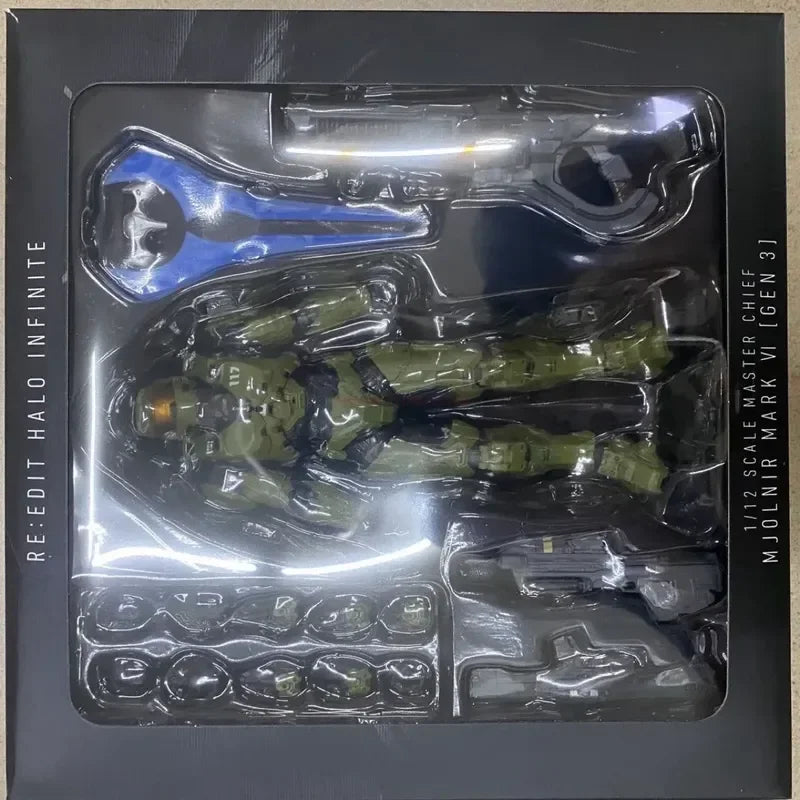 18cm Halo Infinite Master Chief Mjolnir Mk Vi 1/12 Maßstab 17.5cm 6" Actionfigur Re:edit Gen.3 117 Ko's 1000 Modellpuppen Spielzeuge