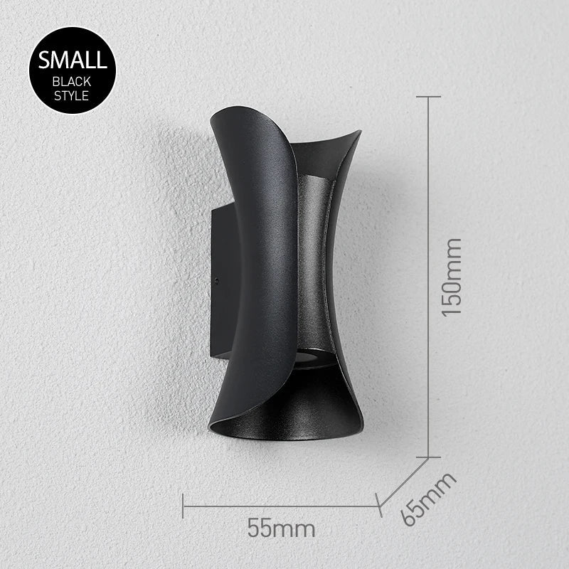 Frendorf | Moderne LED Wandleuchte – 6W/10W wasserdichte Außen- und Innenwandleuchte für Garten, Veranda, Badezimmer und Flur (IP65, Warm-/Neutral-/Kühlweiß, nordisches Design)