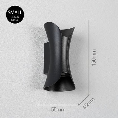 Frendorf | Moderne LED Wandleuchte – 6W/10W wasserdichte Außen- und Innenwandleuchte für Garten, Veranda, Badezimmer und Flur (IP65, Warm-/Neutral-/Kühlweiß, nordisches Design)