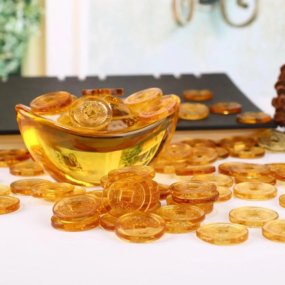 Feng Shui Chinese Glück Geld Kristall Ingot Wohlstand Ornament Haus Büro Tisch Dekoration Tischdeko