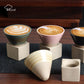 Japanische Kaffeetasse mit Untertasse, 1 Stück, Retro-Keramik-Teetasse, Becher, Latte, Espresso, Pull0, Blumen-Cappuccino, neue Keramiktasse, 100 ml/3,5 oz