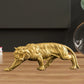 Exquisite Bear and Bull Statue Collection Resin Figurine Ornament Animal Sculpture for Desktop Shelf Bookcase Shelves Decoration