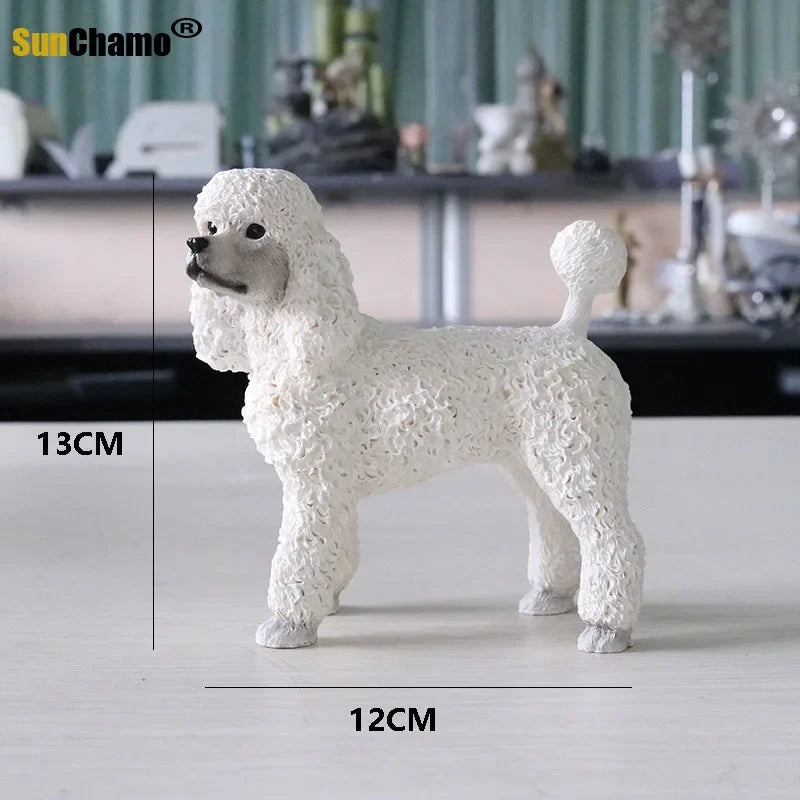 Mode Hund Modell Simulation Tier Kollektion Dekoration Handwerkskunst Figuren Miniaturen Wandbilder Zubehör Einrichtung Modelle