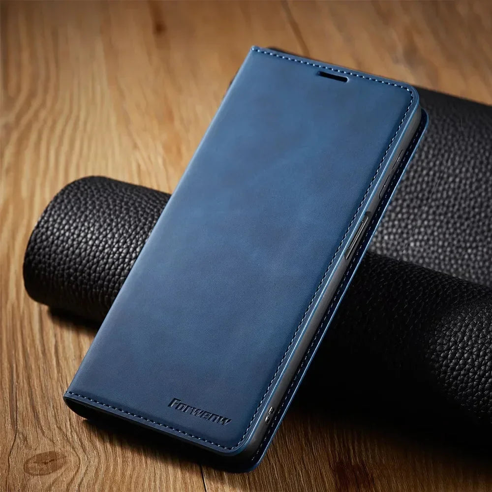 Frendorf | Samsung Hülle: Magnetische Leder Tasche für stilvollen Schutz
