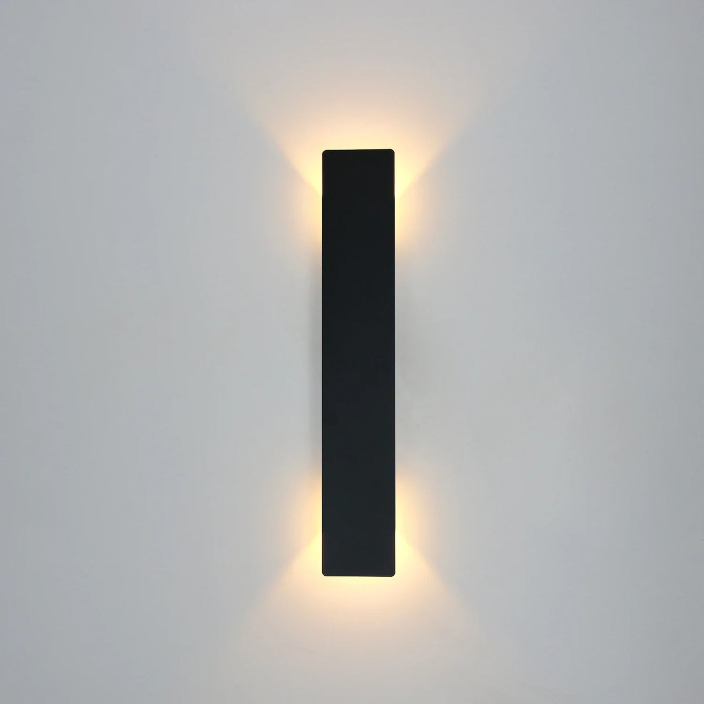 Frendorf | 18W LED Wandleuchte – Moderne Auf- und Abwärts-Wandleuchte für Schlafzimmer, Wohnzimmer, Küche und Eingangsbereich, Schwarz & Weiß, 2-Lichtquelle