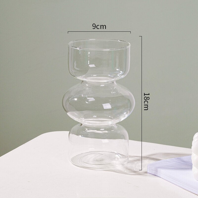 Glas Tier Vase - Mehrfarben