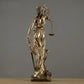 ERMAKOVA Europäische antike Bronze griechische Gerechtigkeit Göttin Statue Fair Angels Harz Skulptur Ornamente Desktop Home Dekoration Geschenk