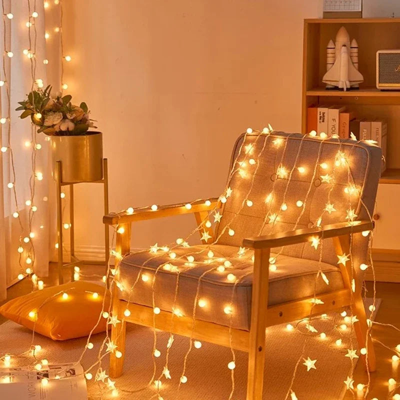 Starlight LED Lichterkette: Ideal für Innendekoration, Außencamping und Zeltatmosphäre