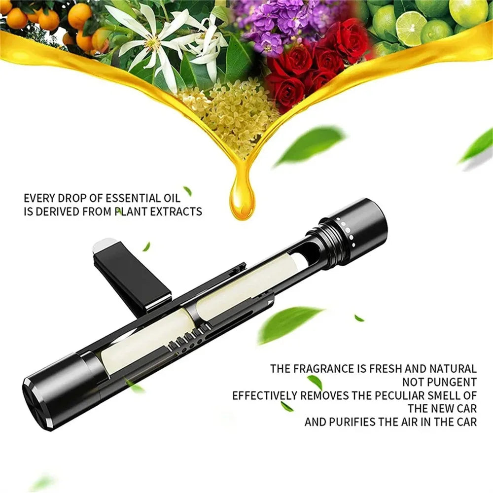 Frendorf | Brisano Auto-Duftclip | Natürlich & Nachfüllbar | Metallgehäuse & Duftregler | Für Lüftungsgitter