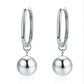 Frendorf | Original 925 Sterling Silver Große Perlen Ball Hoops Ohrringe Für Frauen 2023 Koreanische Hochzeitsfeier Schmuck Geschenk Für Frauen Pendientes